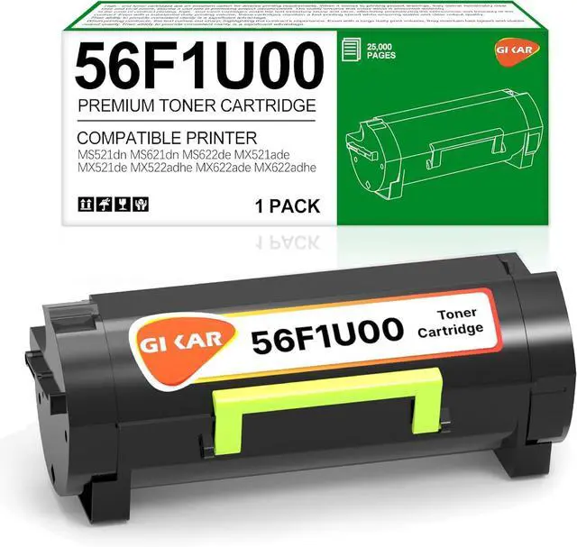 Main image of 56F1U00 Toner Cartridge Replacement for Lexmark MS521dn Toner Cartridge Work for Lexmark MS621dn MS521dn MS622de MX521 MX522 MX622 Laser Printer,25K Pages