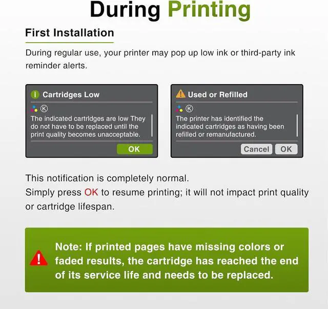 Alt view image 7 of 7 - myCartridge SUPRINT Replacement for HP 68XL 68e 68 Ink Cartridges Black/Color Combo Pack Compatible for HP Envy 6155e 6555e 6152e 6130e 6132e Series Printers (2-Pack, High Yield)