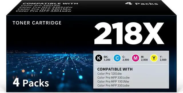 Main image of 218X Toner Cartridges 4 Packs With Chip