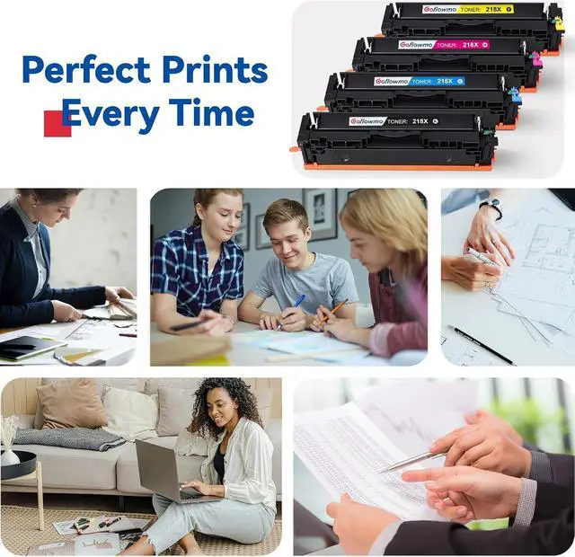 Alt view image 6 of 6 - 218X Toner Cartridge 4-Pack Compatible for HP Pro MFP 3301 3201 Series