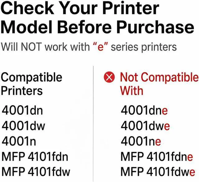 Alt view image 3 of 6 - Ampro New Replacement 148A MICR W1480A MICR Works with Laser Printers 4001DN, 4001DW, 4001N; LaserJet Pro MFP 4101FDN, 4101FDW (Prints 3000 Pages)