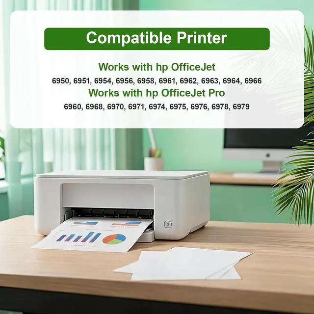 Alt view image 2 of 6 - 902XL Ink Cartridges Combo Pack Compatible for Officejet Pro 6978 Ink Replacement for HP 902 XL Use with Office Jet Pro 6968 6975 6978 6954 6958 6962 6977 6960 Printers (Black Cyan Magenta Yellow)