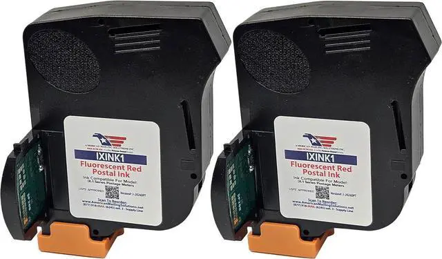 Main image of IXINK1 (2-Pack) Fluorescent Red Ink Cartridge, Sure.Jet # A0146668