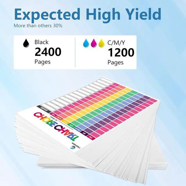 Alt view image 3 of 6 - LC20E Ink Cartridges Super High Yield 5 Pack Replacement for Brother LC20E