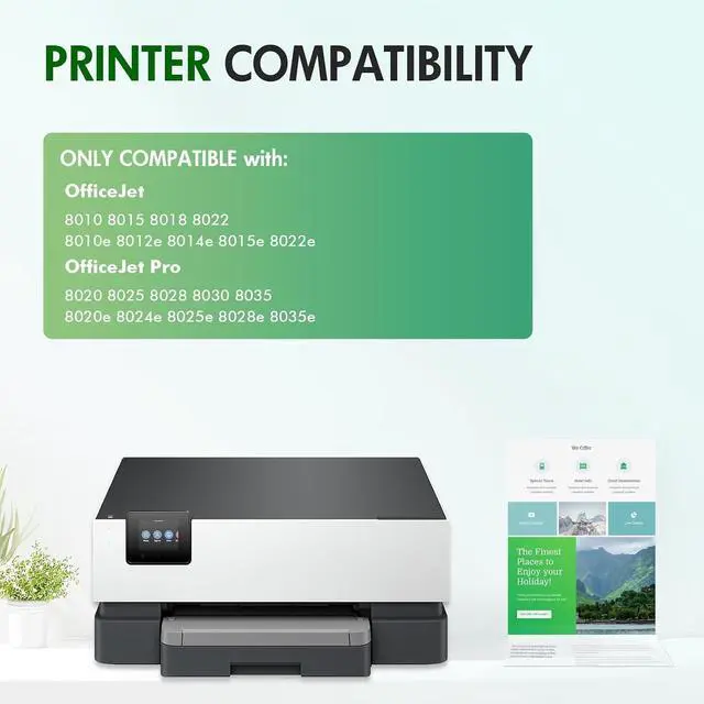 Alt view image 2 of 7 - 910XL 910 8015e 8025e Ink Cartridges Combo Pack Replacement for HP Printer