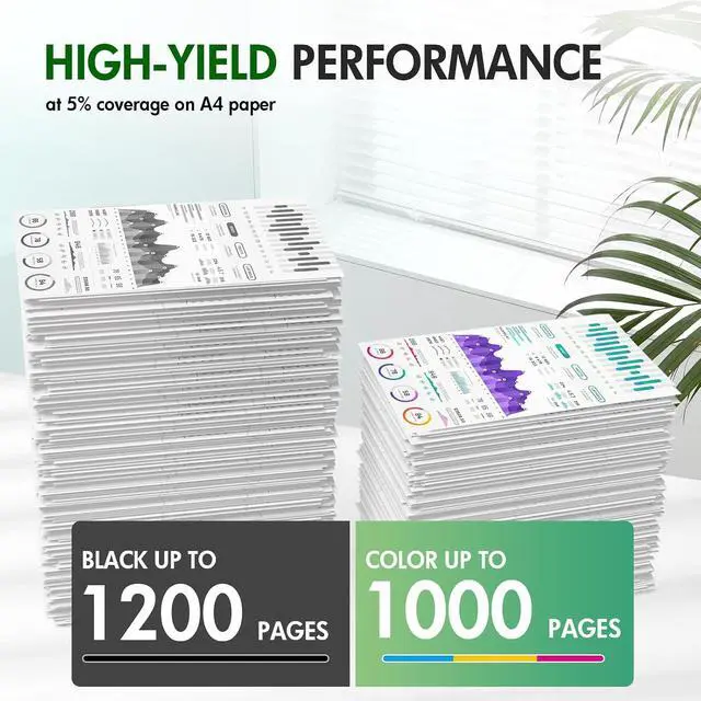 Alt view image 3 of 7 - 910XL 910 8015e 8025e Ink Cartridges Combo Pack Replacement for HP Printer