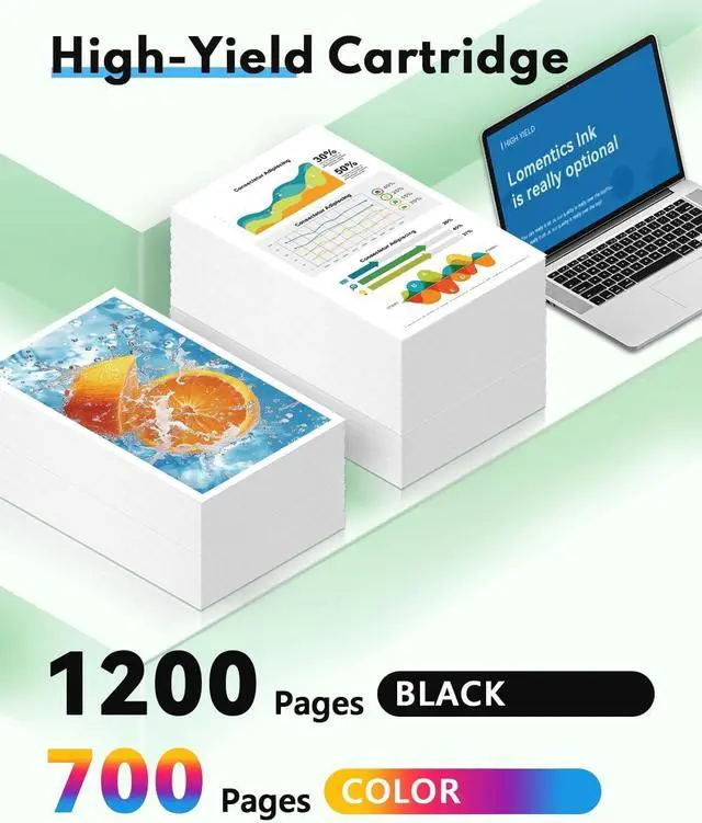 Alt view image 3 of 7 - 920XL High Yield Ink Cartridges (4-Pack, Black/Cyan/Magenta/Yellow) Compatible 920XL 920 XL Ink Cartridges Replacement for HP 920XL 920 Ink Work with Officejet 6000 6500 6500A 7000 7500 7500A Printer