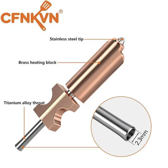 Alt view image 7 of 7 - Replacement for AD5X Printer Nozzles, High Flow Hardened Steel Kit