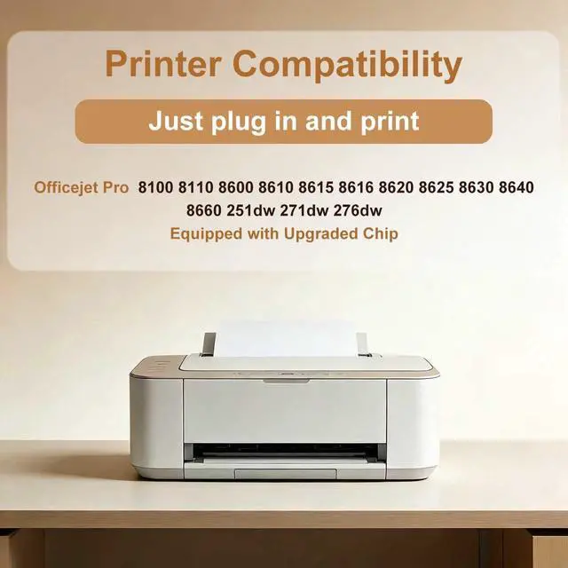 Alt view image 2 of 7 - 950XL 951XL Ink Cartridges Replacement for HP 950 951 Ink Cartridges Combo Pack Compatible with HP OfficeJet Pro 8100 8600 8610 8615 8620 Printer (4 Pack), 950 Black 951 Color, Updated With V17.2.1