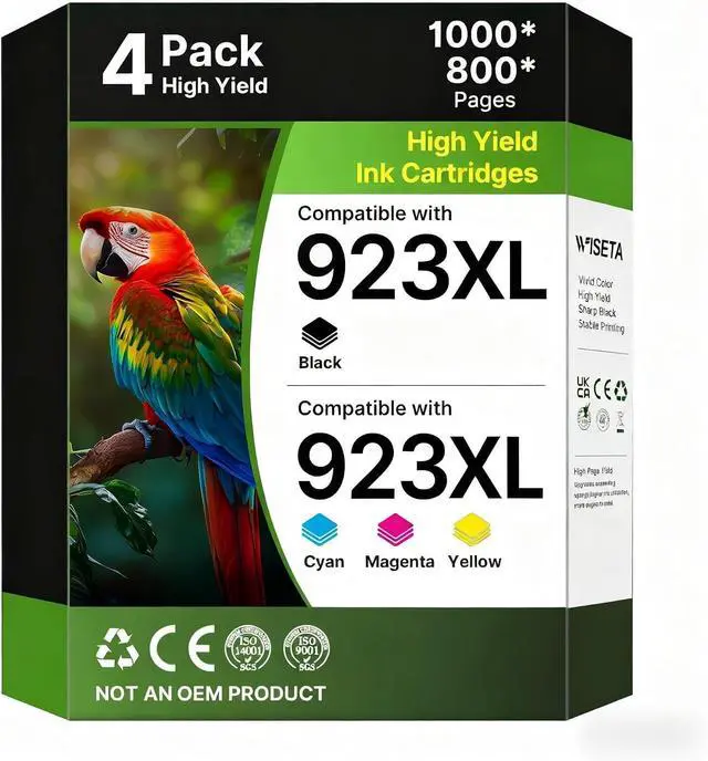 Main image of 923 Ink Cartridges Combo Pack: Replacement for HP 923 Ink Cartridges