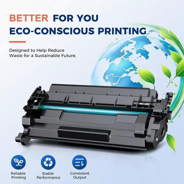 Alt view image 7 of 7 - CF258A 58A Toner Cartridge Black 58X CF258X M404n M404dn M428fdw 2 Pack