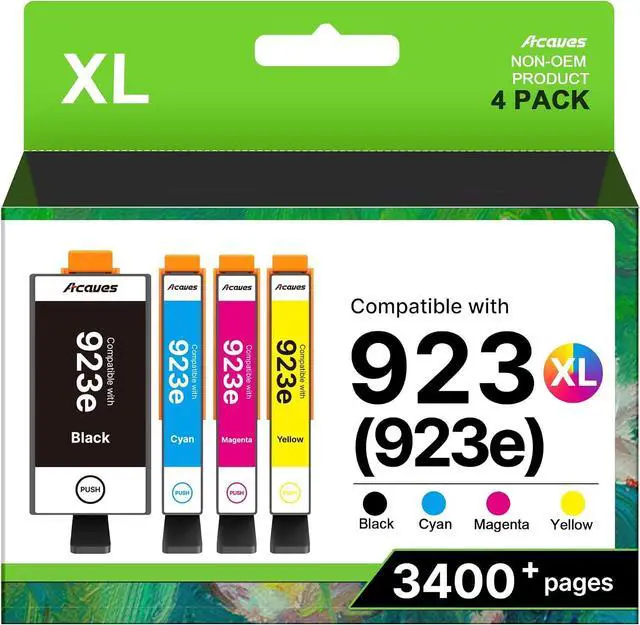 Main image of 923XL Ink Cartridges for 8130e Printer with Chip 4-Pack 6C3Y6LN