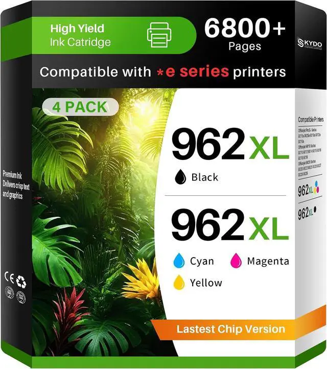 Main image of 962XL Ink Cartridges Combo Pack Replacement for HP 962 XL 962 Ink,4 Pack