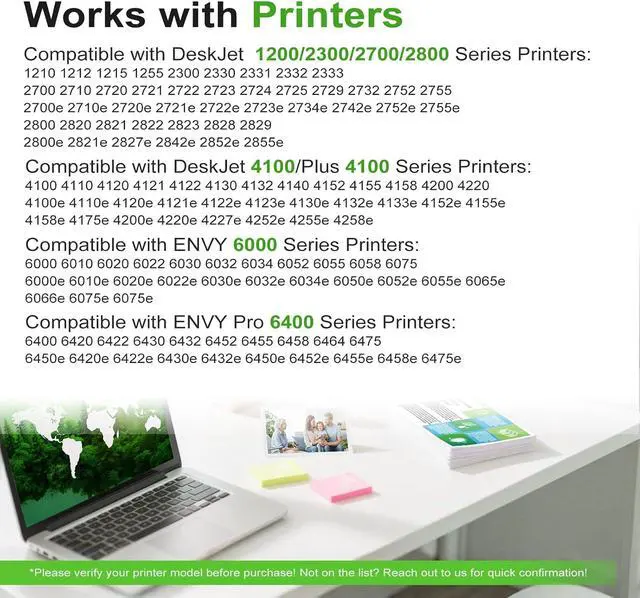 Alt view image 2 of 7 - Ankink 67XL Ink Cartridges for HP 67 XL Black Color Combo 3-Pack Replacement for HP67 HP67XL for Printer 2700 2700e 4100 6400 4155e 2755e 2752e 4100e 6458 6455e 4152 6055e 6052e 4152e 2742e 6400e
