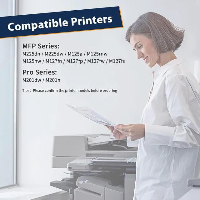 Alt view image 2 of 7 - 83A CF283A Black Toner Cartridge Compatible Replacement for HP 83A CF283A 83X CF283X for HP LaserJet Pro MFP M125nw M201dw M225dw M255dn M201n, 4-Pack