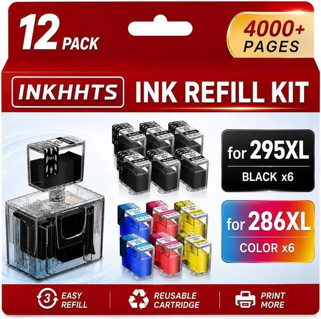 Main image of PG-295XL CL-286XL Ink Refill Kit Compatible for Canon PG-295 CL-286