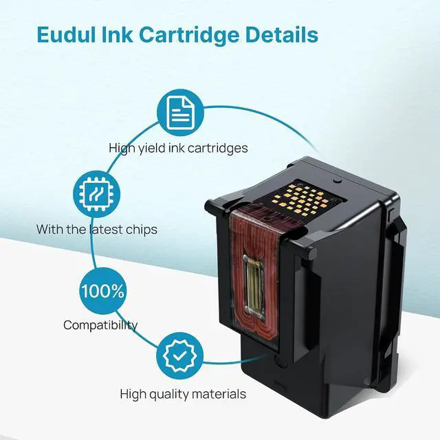 Alt view image 7 of 7 - 67XL Ink Cartridges Black/Color Combo Pack Replacement for HP Ink 67 67XL Printer Ink Works for HP DeskJet 4227e 2827e 2755e 2855e 2800 4155e 2755 2852e Envy 6055e 6000 6455e (2 Pack)