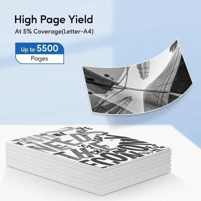 Alt view image 3 of 6 - Compatible Toner Cartridge Replacement for Brother TN433BK TN433 TN431BK TN-433 TN436BK for HL-L8260CDW HL-L8360CDW MFC-L8900CDW MFC-L8610CDW MFC-L8690CDW Printer (Black, 2Pack)