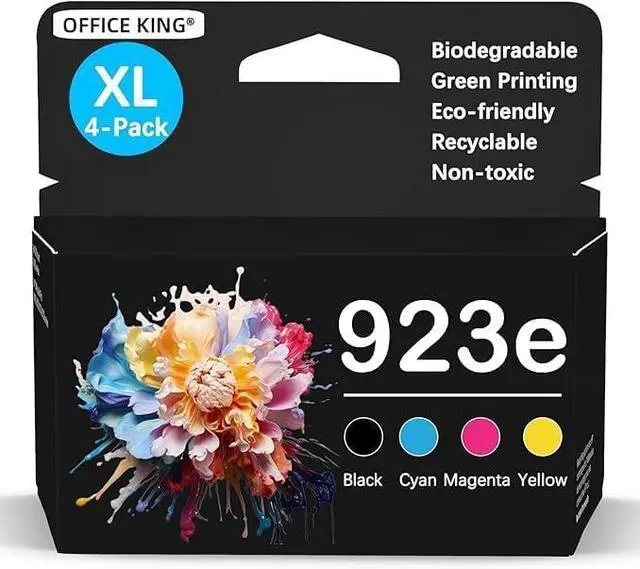 Main image of 923XL 923e Ink Cartridges Combo Pack Replacement for HP 923XL 923e Ink Cartridges for HP OfficeJet Pro 8135e 8130e 8139e 8138e 8122e 8120e 8124e 8125e 8130e 8132e 8134e Printer(with Chip)