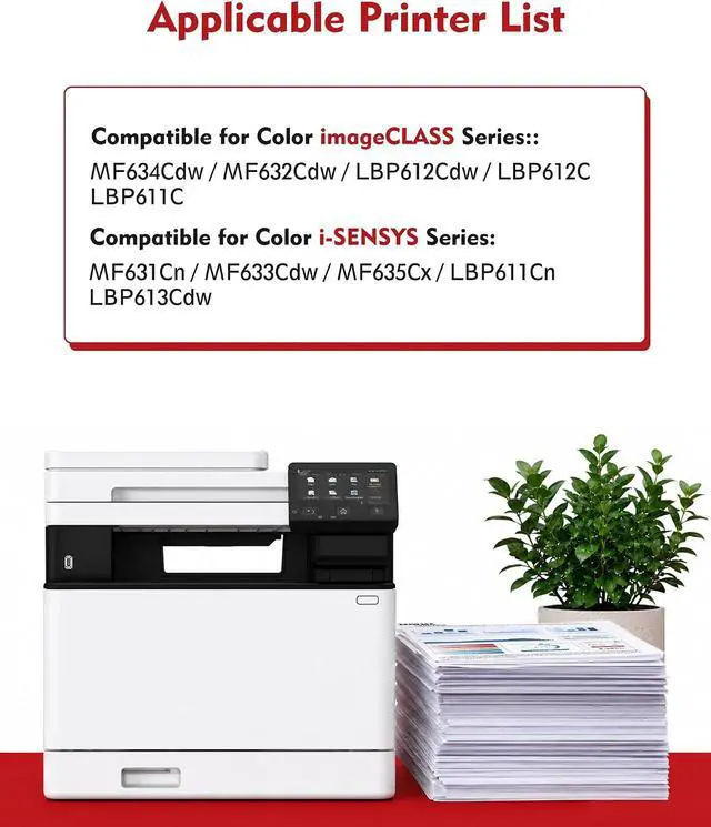 Alt view image 2 of 7 - 045 Toner cartridges 045H Compatible with Canon 045H MF632Cdw MF634Cdw
