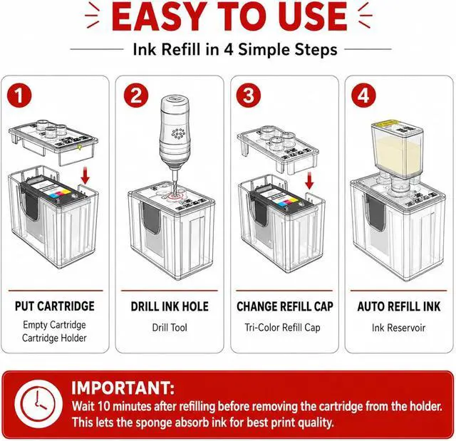 Alt view image 5 of 6 - PG-295XL CL-286XL Ink Refill Kit for Canon PG-295 CL-286, 12 Pack