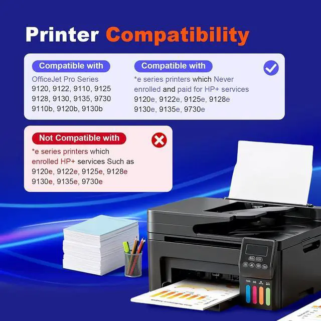 Alt view image 2 of 7 - 936XL 936e Ink Cartridges Replacement for HP OfficeJet Pro 9125e 9120e