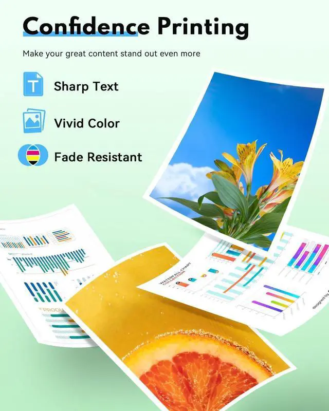 Alt view image 6 of 7 - 952XL Cyan, Magenta, Yellow Ink Cartridges Replacement for HP 952 952xl Ink