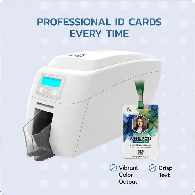 Alt view image 6 of 7 - Magicard 300 Printer MC300YMCKO Color Ribbon - YMCKO - 300 Prints with Bodno Premium CR80 30 Mil Graphic Quality PVC Cards - Qty 300