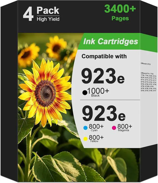 Main image of 923 Ink Cartridge Compatible for Office Jet Pro 8125e 8120e 8135e for 923xl