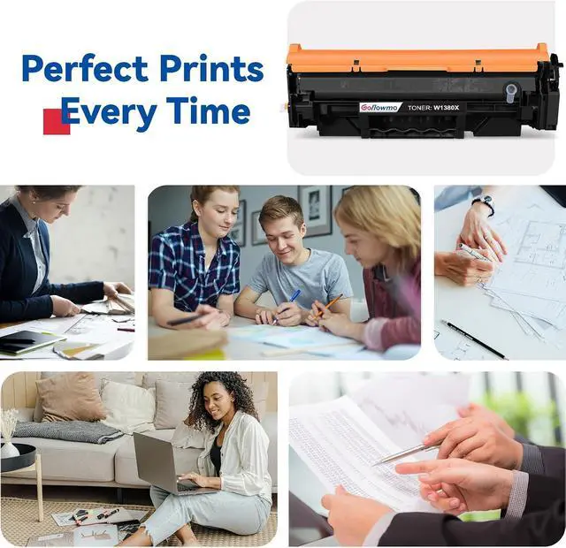 Alt view image 6 of 6 - 138A Black Toner Cartridge Compatible for HP MFP 3101fdw 3101sdw 3001dw 2PK