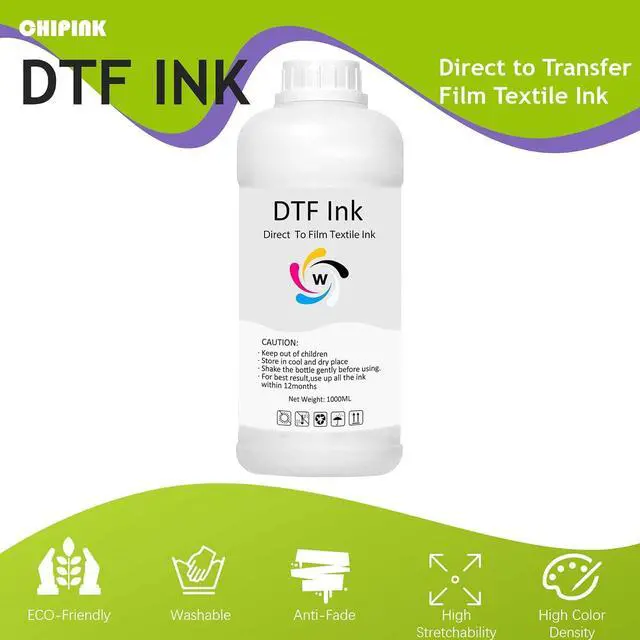 Alt view image 7 of 7 - White DTF Ink 1000ML for DTF Printer Printhead L1800 ET-8550 P800 R1390 XP15000 XP600 DX5 i3200, High Fluidity Low Sediment Premium DTF Transfer Ink for Heat Transfer Film T-Shirt Printing