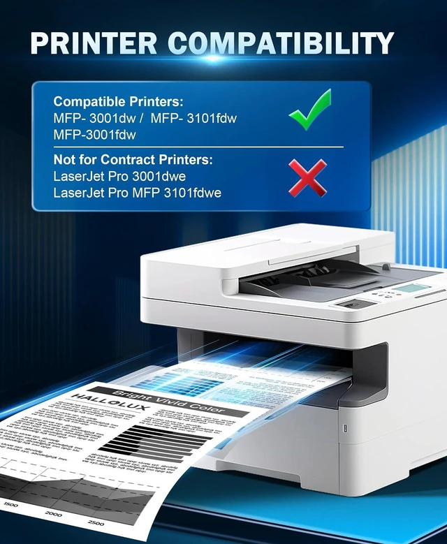 Alt view image 2 of 7 - HALLOLUX 138A Black LaserJet Toner Cartridge (with Chip 2 Pack Black