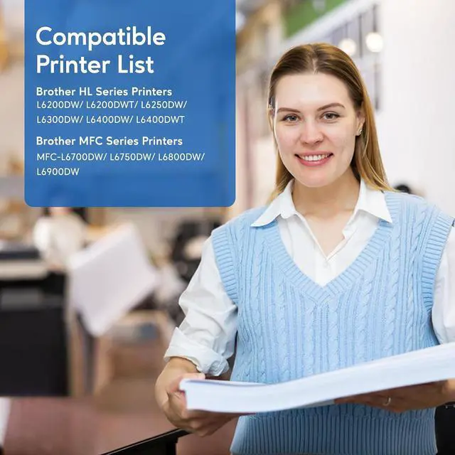 Alt view image 2 of 6 - WEAREC TN880 Toner Cartridge Compatible for Brother TN 880 TN850 TN820 Page Yield Up to 24,000 Pages for MFC-L6900DW HL-L6200DW MFC-L6700DW MFC-L6800DW HL-L6300DW (2 Black)