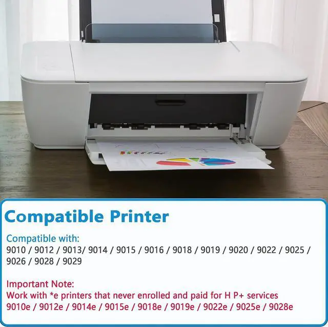 Alt view image 2 of 7 - 962XL Ink Cartridges Replacement for HP 962 XL Combo Pack Work with 9012e 9010e 9012 9020e 9019 9015e 9010 9015 9025e 9020 9018e 9018 9025 Printers with V24.2.1 Chip 4 Packs-Cyan Magenta Yellow Black
