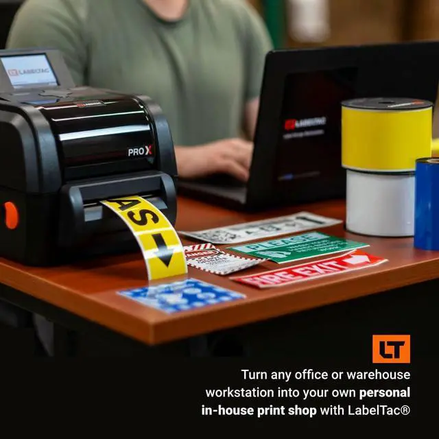 Alt view image 3 of 6 - LabelTac LTPX Thermal Transfer Ribbon for LabelTac Pro X Label Printer (Black, 4in x 984ft)