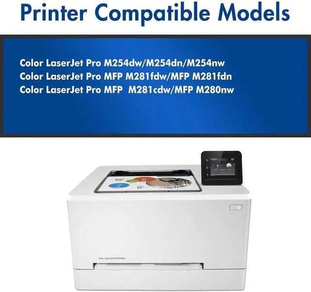 Alt view image 2 of 6 - 202X 202A High Yield Color Toner Cartridges 4-Pack for MFP M281fdw M281fdn