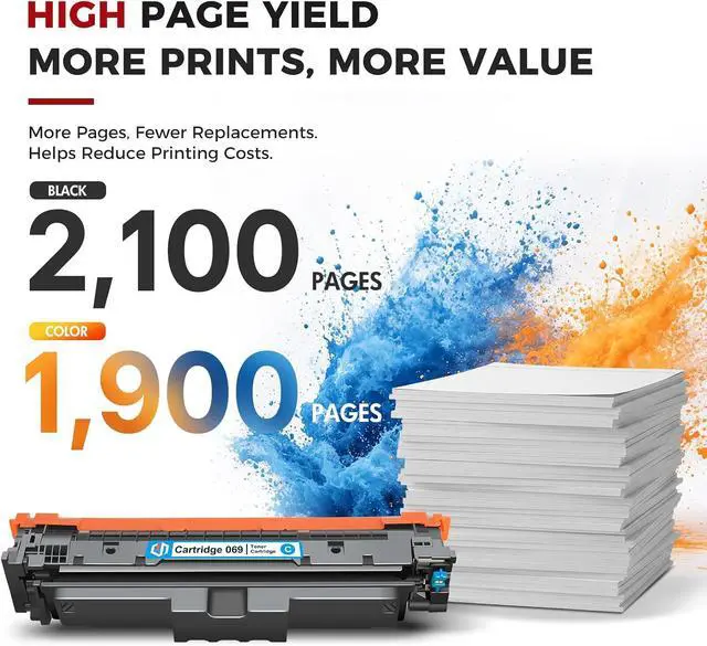 Alt view image 2 of 7 - inkalfa 069 069H Toner Cartridge Set MF753Cdw MF751Cdw MF750C Series