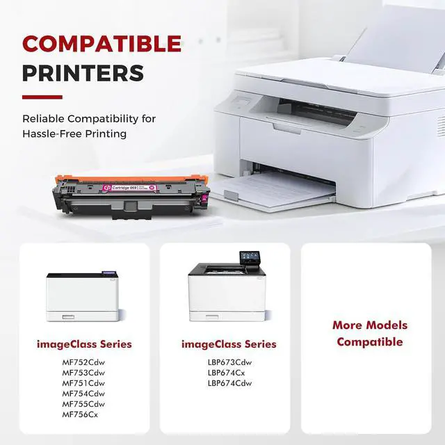 Alt view image 4 of 7 - inkalfa 069 069H Toner Cartridge Set MF753Cdw MF751Cdw MF750C Series