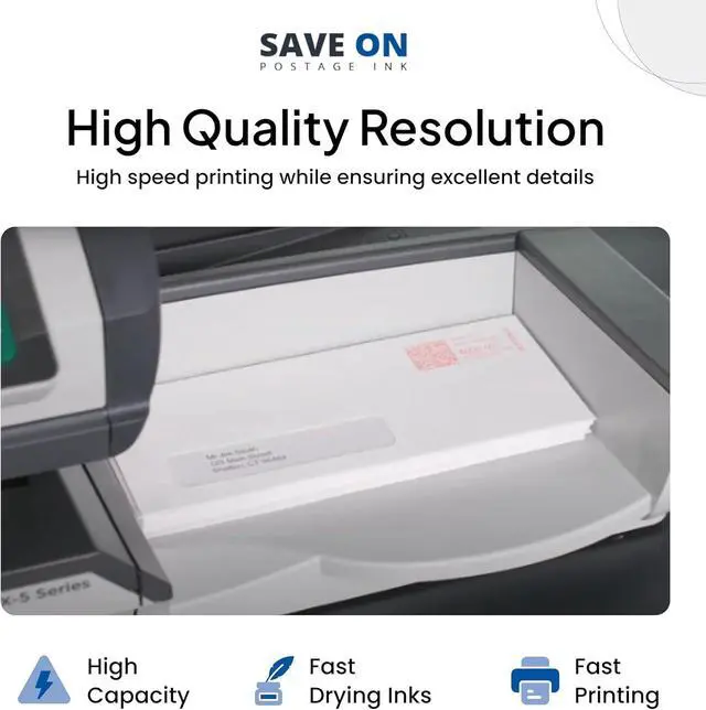 Alt view image 7 of 7 - Compatible IXINK357 Quadient Neopost Ink Cartridge (1 Pack, Standard Capacity) - Fluorescent Red Printer Ink Cartridge for IX3 IX5 & IX7 Mailing System & Postage Meter - Replacement Inkjet Printer Ink