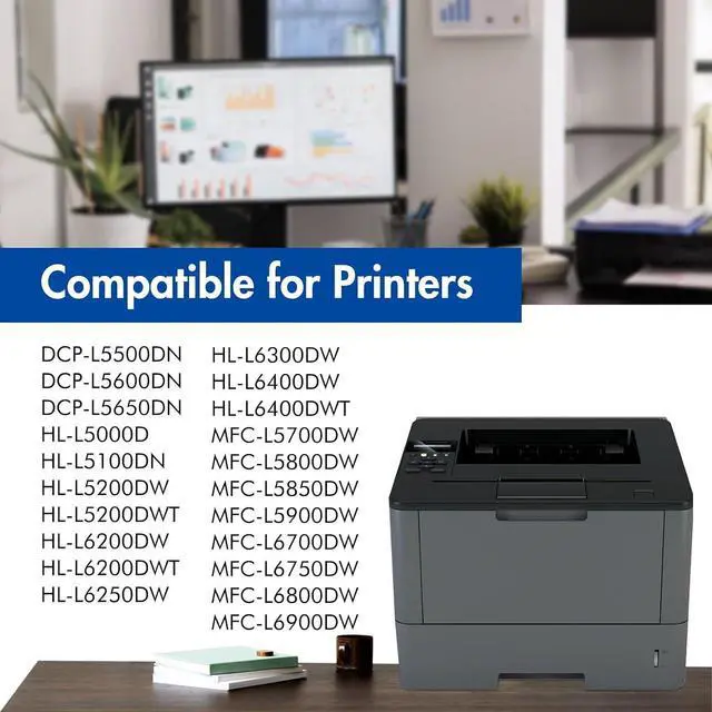 Alt view image 2 of 6 - TN820 TN850 Toner Cartridge Black Compatible for Brother HL-L6200DW Toner