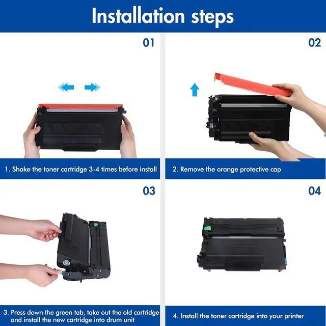 Alt view image 6 of 6 - TN820 TN850 Toner Cartridge Black Compatible for Brother HL-L6200DW Toner