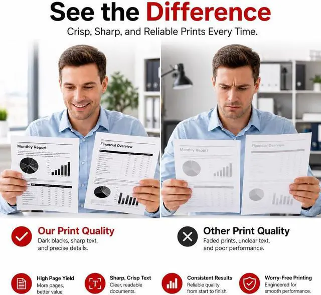 Alt view image 5 of 7 - 125 Black Toner Cartridge High Yield (2-Pack) Compatible 125 Toner Cartridges Replacement for Canon 125 Toner Cartridge for imageCLASS LBP6030w LBP6000 MF3010 Printer