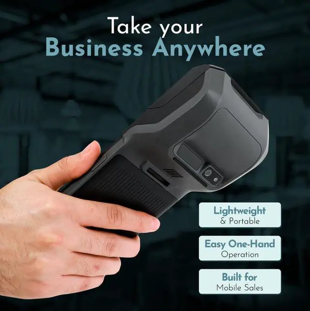 Alt view image 6 of 7 - POS Android 14 Receipt Printer Android 14 and 58mm High Speed Thermal Printer 5.5 Touch Screen. Handheld Point of Sale with NFC and 4G Network. 3GB Ram+32GB ROM