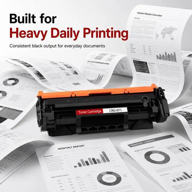 Alt view image 7 of 7 - 071 High-Yield Black Toner Cartridge 2-Pack Replacement for Canon 071 Toner Cartridge 5646C001 for imageCLASS LBP122dw, LBP122, LBP120, MF270, Mf272dw, Mf273dw, Mf275dw Series Printer