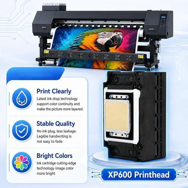Alt view image 6 of 7 - XP600 Printhead Replacement for UV DTF Printers, High-Precision 6 Color Print Head for XP600 XP601 XP510, Smooth Ink Flow & Anti-Clogging Nozzle, with 2 PCS 29 Pins Data Cable