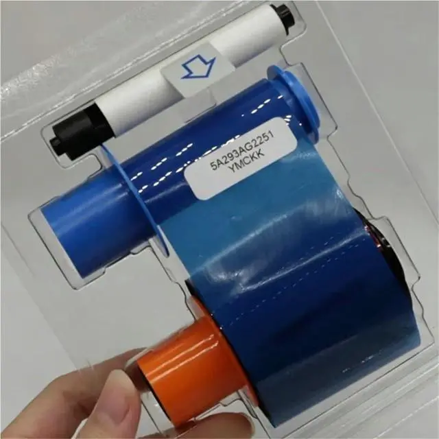 Alt view image 3 of 6 - YMCKK Color Ribbon 500 Images Fit for Fargo Hid 045215 DTC 4500 4500e Card Printer