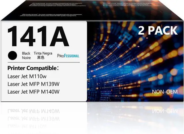 Main image of 141A Toner Cartridges Black 141A 2 Pack W1410A Replacement for HP141A 141A W1410A 141X W1410X Black Toner Compatible with HP Laser Jet M110w MFP M139w MFP M140w Printer Ink 141A( 2 Black,High Yield )