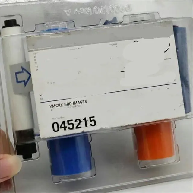 Alt view image 4 of 6 - YMCKK Color Ribbon 500 Images Fit for Fargo Hid 045215 DTC 4500 4500e Card Printer