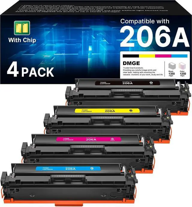 Main image of 206A Toner Cartridge 4 Pack Compatible Replacement HP 206A 206X M283fdw