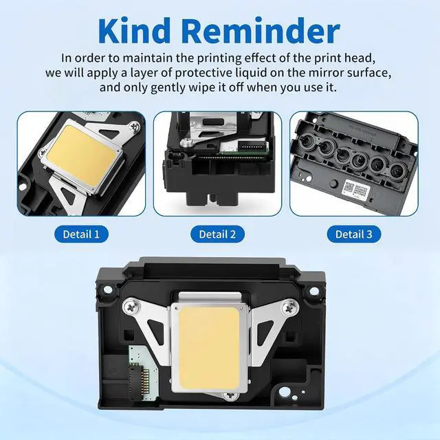 Alt view image 4 of 7 - Upgrade L1800 DTF Printhead,Includes A 9 Pin Printer Cable, Replacement for L1800 DTF Printer, L1800 L1800D R1390 R1400 R1430 R1500W R260 R270 R330 DTF Printer